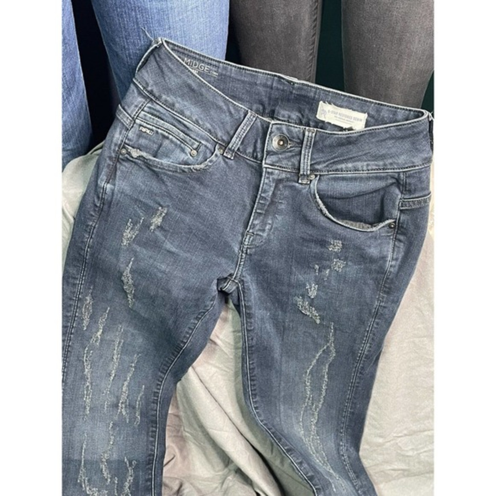 RAW Midge Cody Mid Skinny Jeans G Star Restored Denim Womens‎ Size 25 x 34